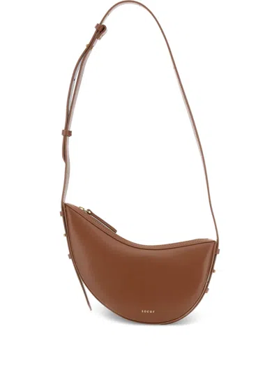 Pre-owned Soeur Logo-print Shoulder Bag In Brown