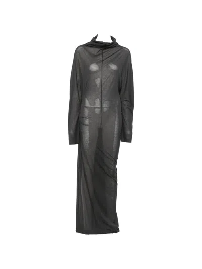 Soeur Lola Ruched Maxi Dress In Gray