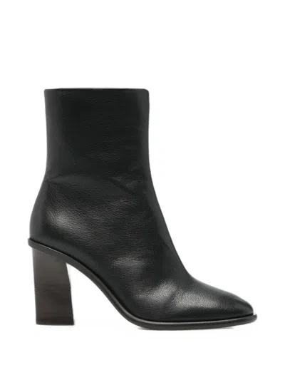 Soeur Lollie Grained Leather Ankle Boots In Animal Print