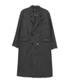 Soeur Double-breasted Wool Coat In Black
