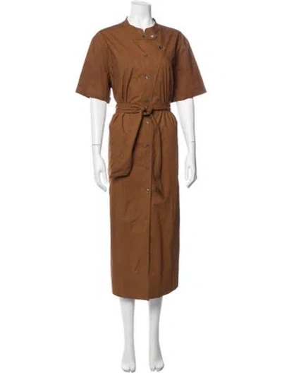 Pre-owned Soeur Long Dress In Brown