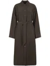 Soeur Long Relaxed Silhouette Coat In Black