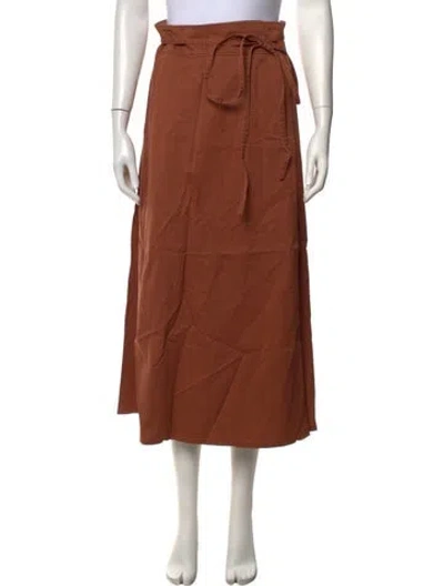 Pre-owned Soeur Long Skirt In Brown