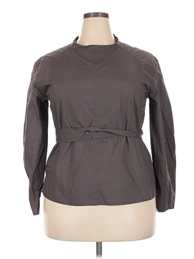 Pre-owned Soeur Long Sleeve Blouse In Gray