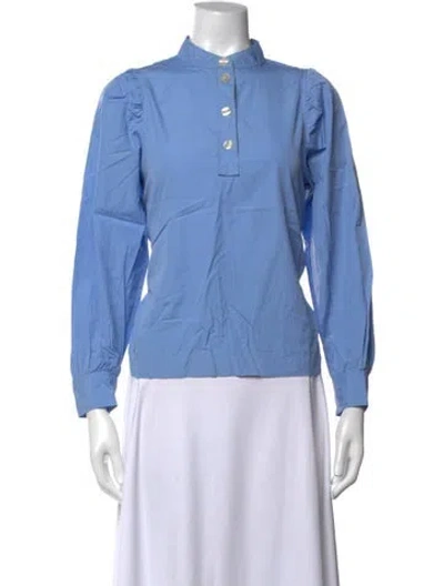 Pre-owned Soeur Long Sleeve Top In Blue