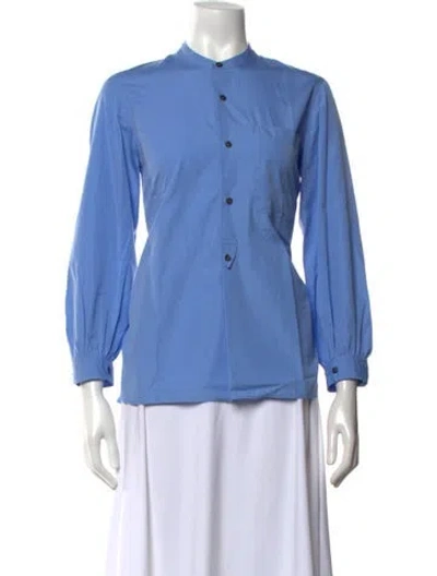 Pre-owned Soeur Long Sleeve Top In Blue