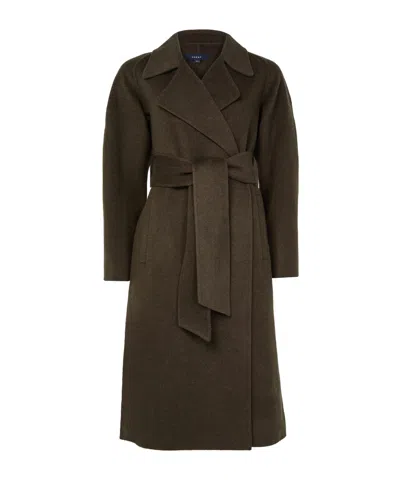Soeur Long-sleeved Belted Coat In Brown