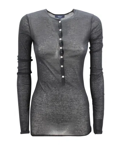 Soeur Long-sleeved T-shirt In Gray