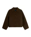 Soeur Short Double-faced Wool Coat In Brown