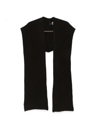 Soeur Loretta Ribbed-knit Scarf In Metallic