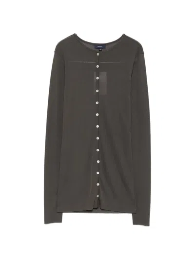 Soeur Luisa Button-fastening Cardigan In Gray