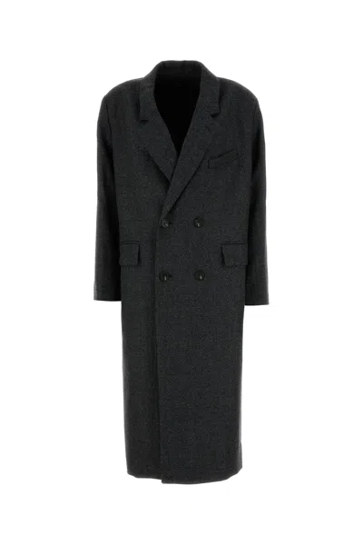 Soeur Melange Grey Wool Cologny Coat In Gray