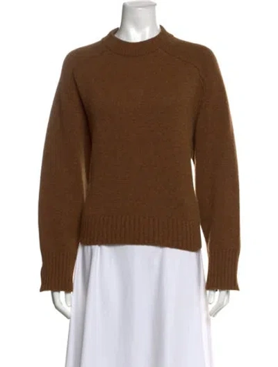 Pre-owned Soeur Merino Wool Crew Neck Sweater In Brown