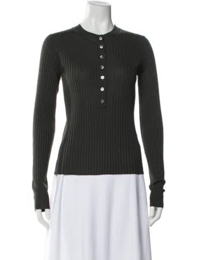 Pre-owned Soeur Merino Wool Crew Neck Sweater In Gray