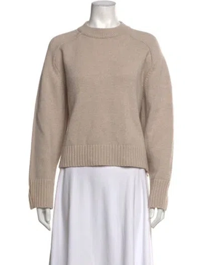 Pre-owned Soeur Merino Wool Crew Neck Sweater In Neutrals
