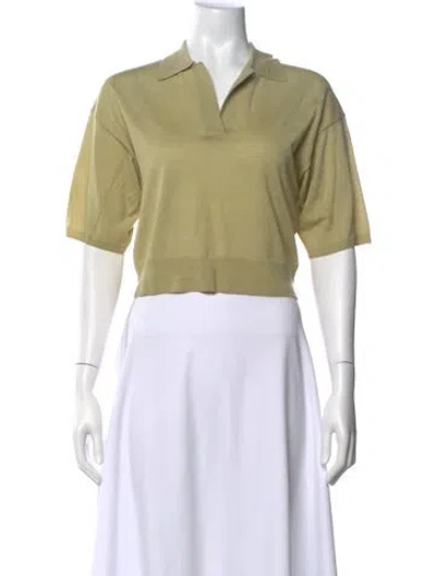 Pre-owned Soeur Merino Wool V-neck Sweater W/ Tags In Green