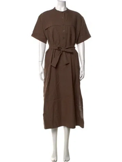 Pre-owned Soeur Midi Length Dress In Brown