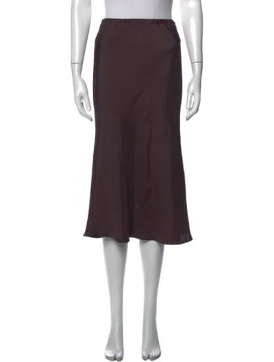 Pre-owned Soeur Midi Length Skirt In Brown