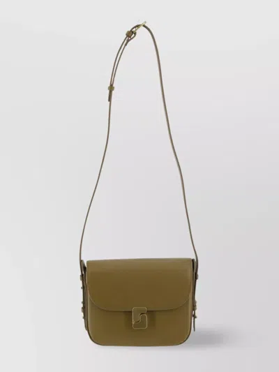 Soeur Mini Bag With Gold Metal Finishes In Brown