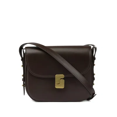 Soeur Mini Belissima Leather Crossbody Bag In Black