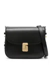 Soeur Mini Bellissima Leather Shoulder Bag In Black