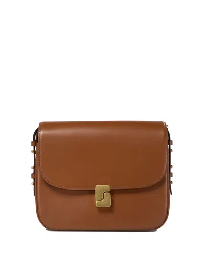 Soeur Mini Crossbody Handbag In Brown