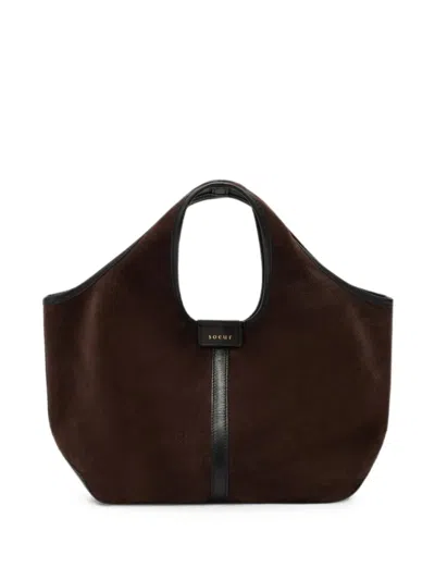 Soeur Mini Douce Suede Toto Bag In Brown