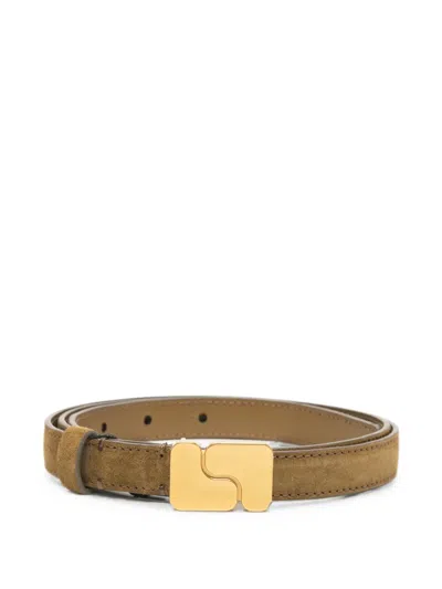 Soeur Mini Ninon Logo-plaque Belt In Green