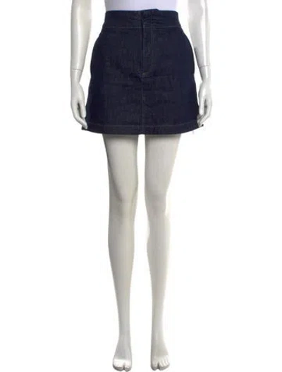 Pre-owned Soeur Mini Skirt In Blue