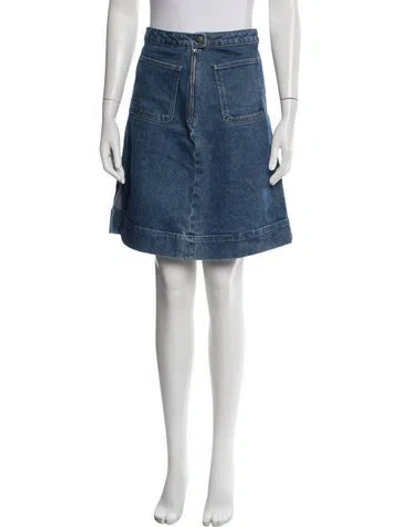Pre-owned Soeur Mini Skirt In Blue