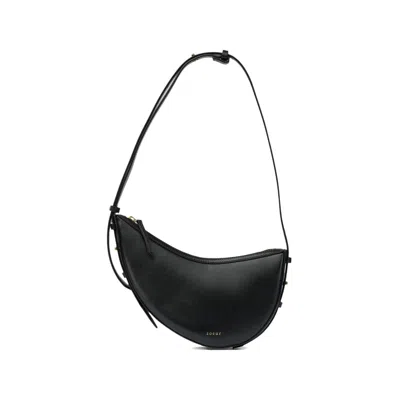 Soeur Mini Wino Curved Shoulder Bag In Black