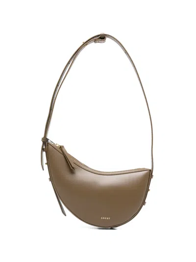 Soeur Mini Wino Leather Shoulder Bag In Brown