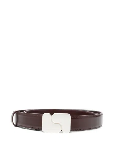 Soeur Ninon Leather Belt In Brown