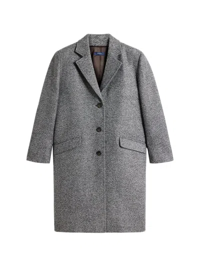 Soeur Notched-lapels Single-breasted Coat In Grey