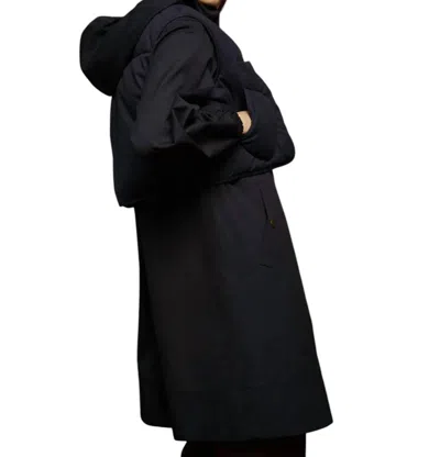 Soeur Osaka Coat In Navy In Blue
