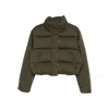 Soeur High-neck Padded Jacket In Green