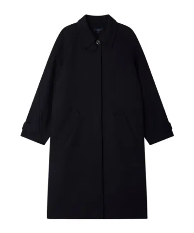 Soeur Oversized Coat In Black