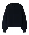 Soeur Oversized High-neck Merino Wool Sweater In Black