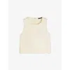 Soeur Womens Creme Pampa Sleeveless Cotton Top In Creme
