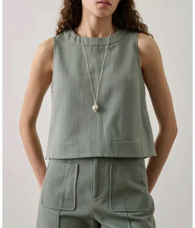 Soeur Pampa Top In Pastel Green In Animal Print