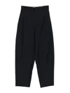 Soeur Cropped Tailored Trousers In Smooth Polyamide In Blue
