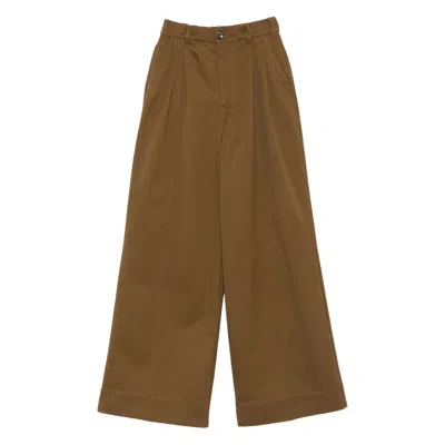 Soeur Pleated Trousers In Brown