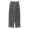 Soeur High Waist Wool Blend Trousers With Belt In Black