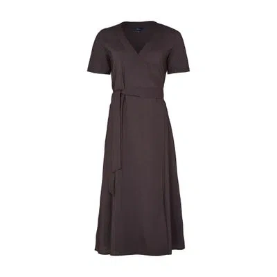 Soeur Phenomene Wraparound Dress In Brown