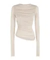 Soeur Pleated Blouse In Neutral