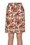 Soeur Printed Cotton Bermuda In Multicoloured