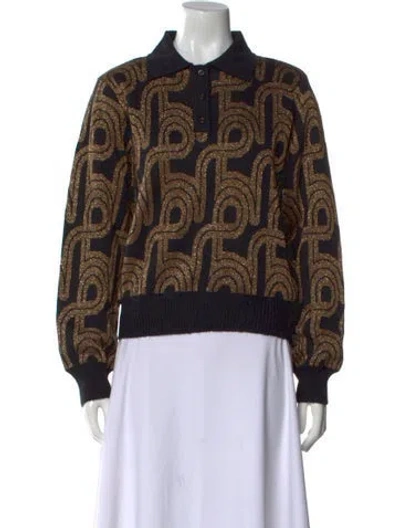 Pre-owned Soeur Printed Crew Neck Sweater In Multicolor