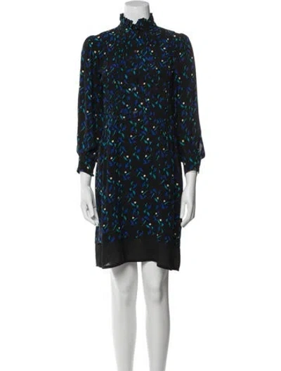 Pre-owned Soeur Printed Knee-length Dress In Black