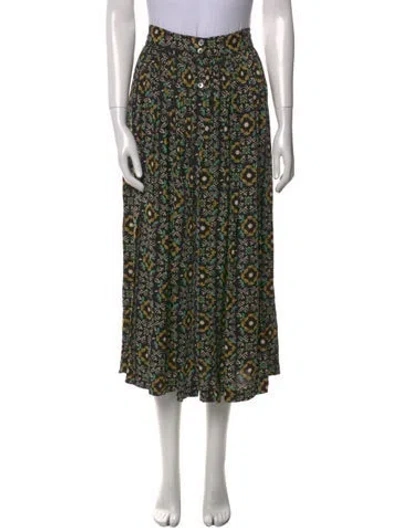 Pre-owned Soeur Printed Midi Length Skirt In Black