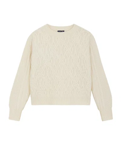 Soeur Ribbed Crew Neck Sweater In Neutral